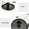 Metal Candle Holder with Handle Iron Candlestick Taper Candle Stand for Romantics Dinners and Festives Celebration Gift