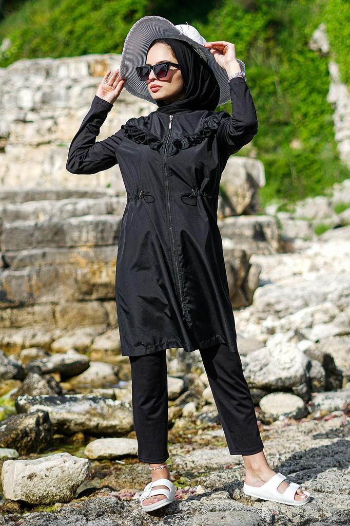 Женский Мусульманский Скромный Исламский Полный Чехол Буркини Пляжный Купальный Костюм Купальники Хиджаб Пляжная Одежда Купальник
