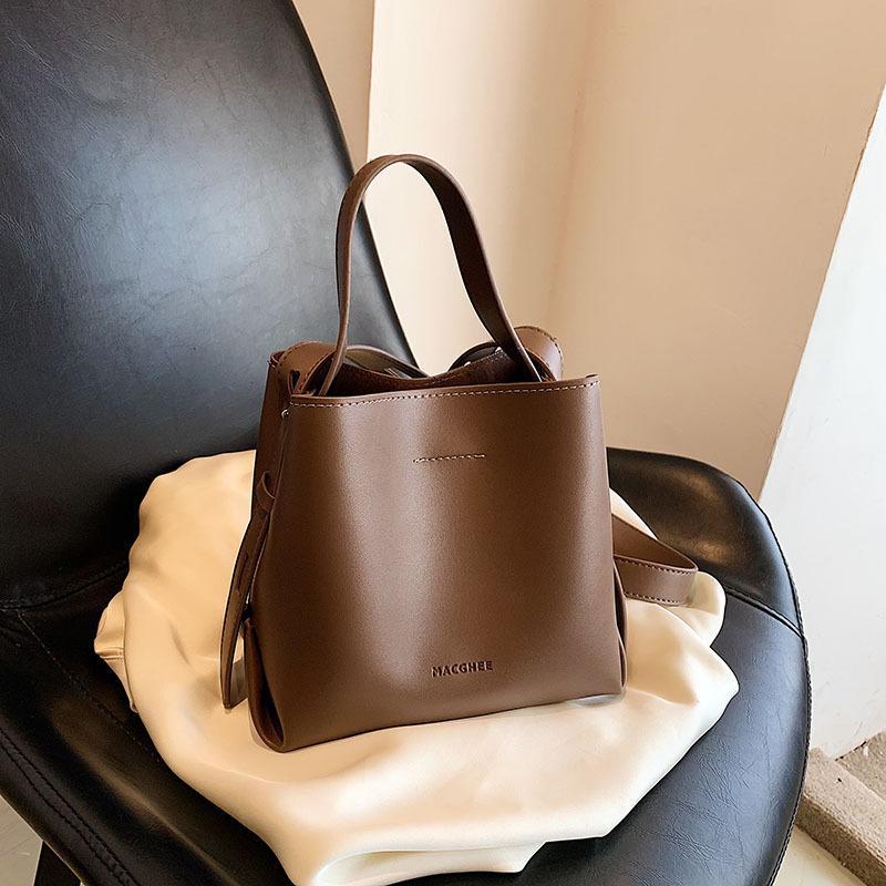 Ретро сумочка женская сумка 2025 новая трендовая корейская сумка-ведро нишевая универсальная вместительная на плечо сумка-мессенджер