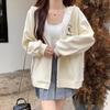 Breast Fufu Plus Velvet Warm Hooded Cardigan Sweatshirt for Women Autumn and Winter New Style High-end Super Good-looking Loose Jacket Top