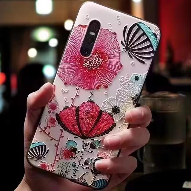 Чехол для Nokia G20 / G21 / G22 3D Цветочный Рельеф Силиконовые Тисненые Задние Крышки для Чехлов Nokia G22 Милый Мягкий Защитный Мультяшный