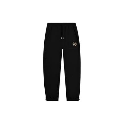 Li Ning Bad Five спортивные повседневные флисовые теплые эластичные трикотажные джоггеры мужские джоггеры черные AYKSA19-2