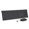 iClever Wireless Keyboard and Mouse Japanese JIS Keyboard with Numeric Adjustable Wireless Compatible with Set, Layout, Quiet, Ultra-Thin, Type-C
