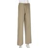 Summer Models Women's Home Daily Style Cotton Linen Drawstring Straight Basic Solid Colour Wide Leg Drape Spicy Low Waist Casual Trousers