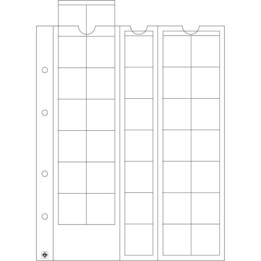 Leuchtturm Optima Coin Sheets 5pk (Clear) (M35/27)
