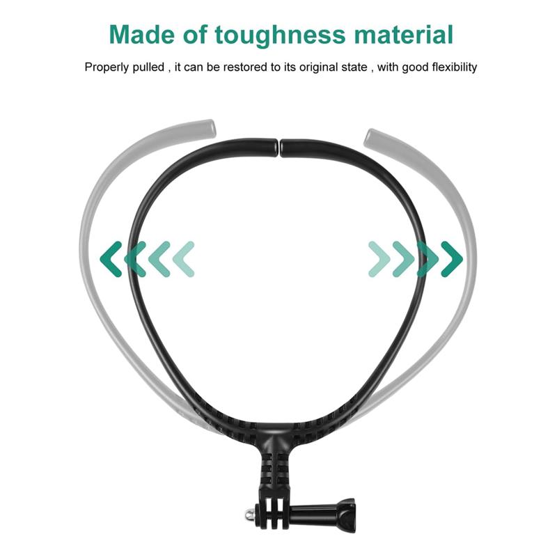 Регулируемый держатель для ожерелья на шею для GoPro Hero 12 11 10 9 8 7 6 5 4 Insta360 X2 X3 DJI Osmo аксессуары для экшн-камер