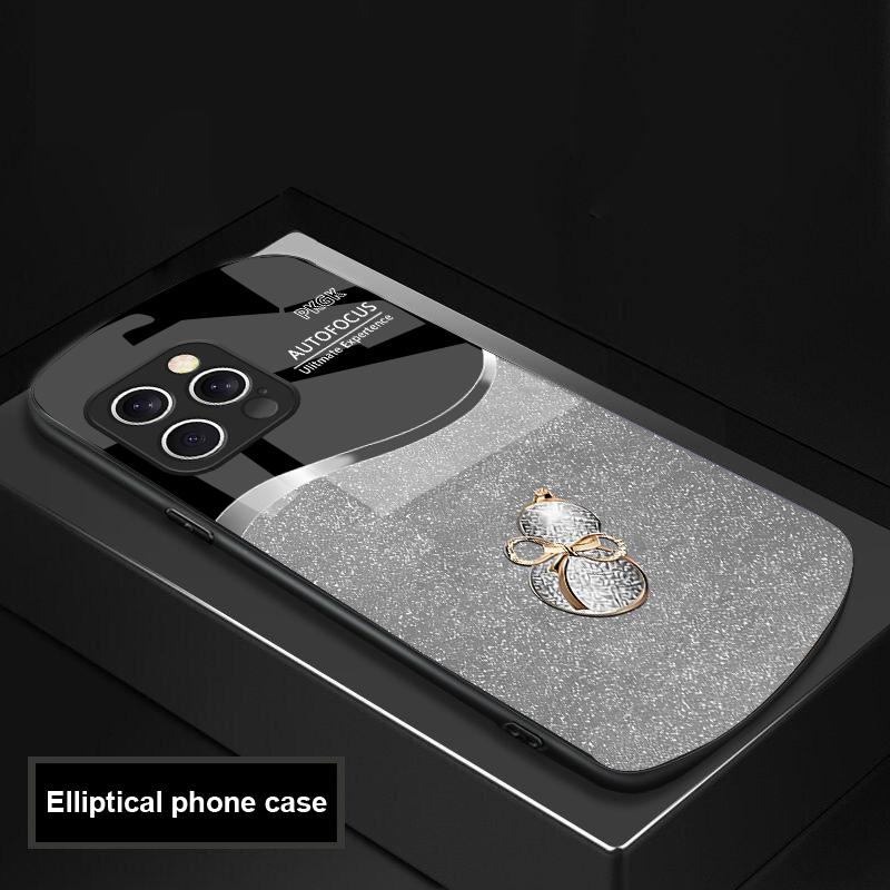 Градиентный тыквенный чехол из стекла для iPhone 16 Pro Max 15 Pro 14 13 12 Mini 11 XS Max XR 7 8 Plu SE 2022