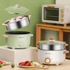 Multi-Functional Electric Cooking Pot: All-in-One Hot Pot & Frying Pan for Dormitory and Student Use.