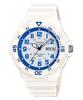 СТАНДАРТНЫЕ кварцевые часы Gloss White x Blue Overseas Модель [CASIO] MRW-200HC-7B2V Мужские [Товар]