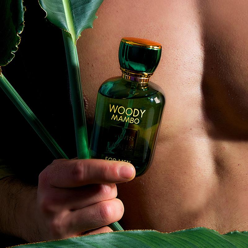 Paris Elysees Woody Mambo Signature Collection Парфюм Создано во Франции Туалетная вода Натуральный спрей Парфюм для мужчин 100 мл (3,3 жидких унции.)