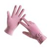 Anti-slip Plush Driving Gloves Bowknot Elasticity Soft Gloves Gift Winter Women Gloves  Snowboard