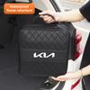 AEF1 Car Leather Storage Bag High-capacity Auto Trunk Handbag For KIA Sportage Seltos Sorento K3 K4 Soul Carnival EV6 EV9 Carnival K5