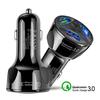 Универсальное Автомобильное Зарядное Устройство для Мобильного Телефона QC3.0 с 3 USB-портами