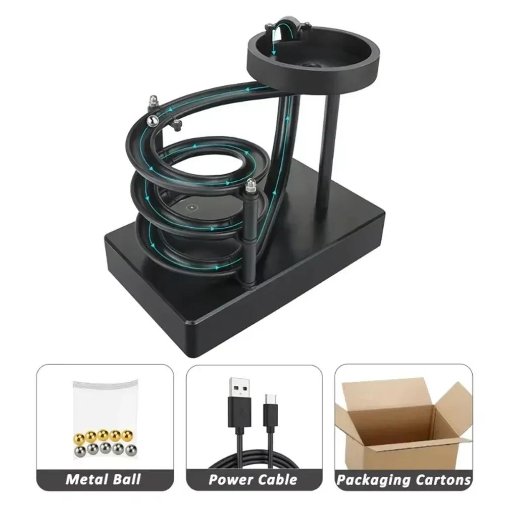 Kinetic Art Perpetual Motion Machine Marble Desk Top Decoration Home Office Toy - Articulated Metal Sculpture