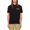 Polo Ralph Lauren Letter Knight Pattern Button Long Sleeve Polo Shirt Men tops Black 710814769-001