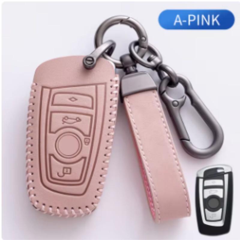Leather Car Remote Key Case Cover Shell For BMW 1 2 3 4 5 6 7 Series F20 F30 F31 F34 F10 F11 X3 F25 X4 I3 M3 M4