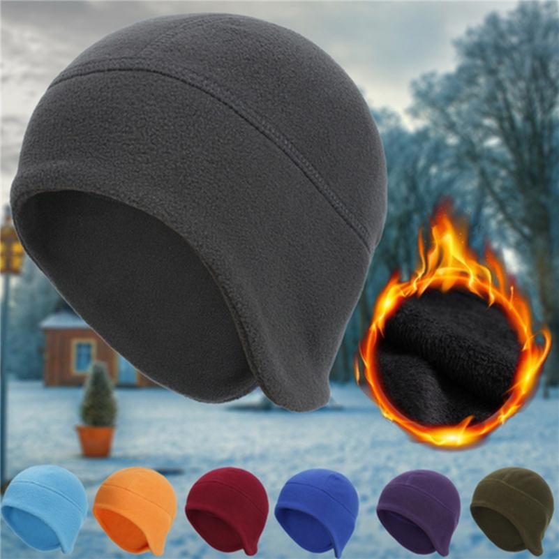Warm Fleece Skullies Beanie Caps Cycling Unisex Beanie Hat Head Cover Breathable Outdoor Thicken Face Cover