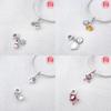Original Charms Copper White Snowman Snowflakes Christmas Tree Pendant Beads Fit Bracelet Women Making Gift Accessory
