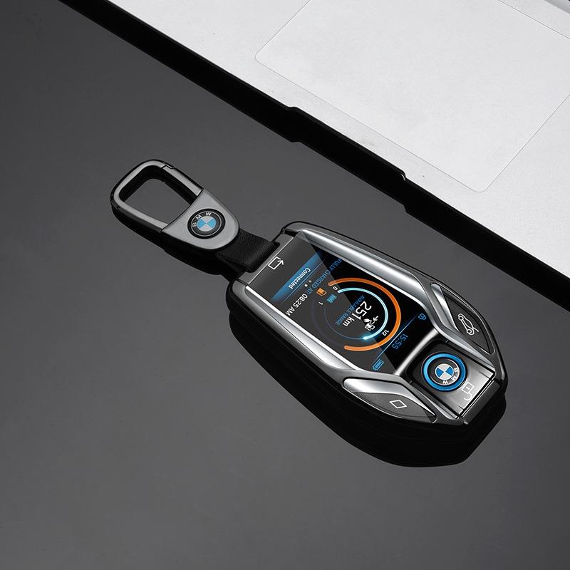 BAGG9 Car Sticker Alloy New TPU Car Key Case Cover Shell Keychain For BMW 5 7 Series G11 G12 G30 G31 G32 I8 I12 I15 G01 G02 G05 G07 X3