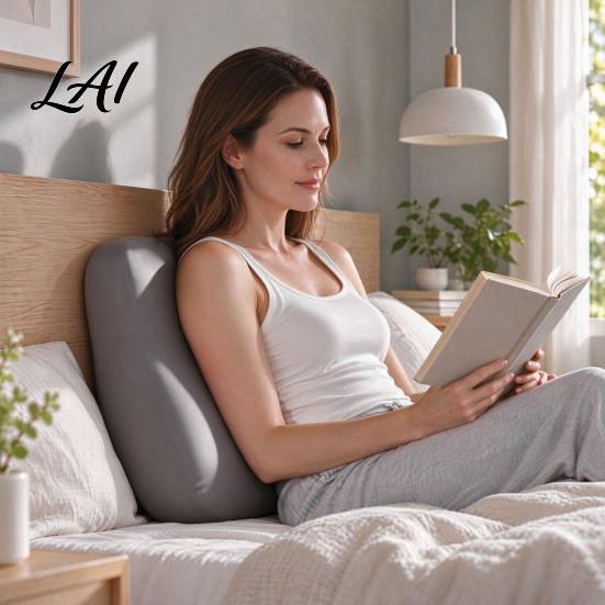 Support Pillow for Reading Butt Shaped Pillow Ergonomic Memory Foam Leg Elevation Breathable Back Pain Knee Cushion Angled Stomach Sleepers Cushion