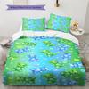Rainbow Gummy Bear Pattern Bedding Set Quilt Cover Pillowcase Home Decor Gift (1 * duvet cover + 2 * pillowcase, without core)