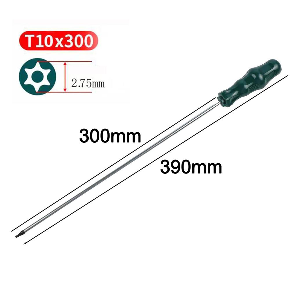 1 шт. 400 мм Сверхдлинная отвертка T10/T15/T20/25/25/T30 Удлиненная отвертка для Torx Отвертка с шлицем Torx Инструмент для ремонта