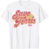 Футболка Ferris Bueller Save Ferris с состаренным текстом в пузыре