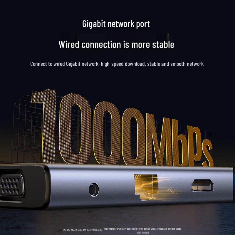 Ugreen Трехдисплейная док-станция 8K с двумя портами HDMI Type-C