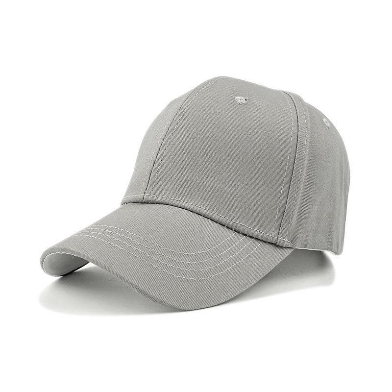 Stylish Plain Cotton Baseball Cap with Sun Protection and Embroidered Design