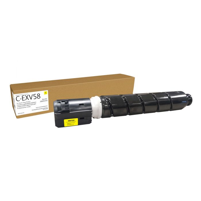 Toner - XEROX - C-EXV58 - Jaune - 60000 pages - Compatible Canon