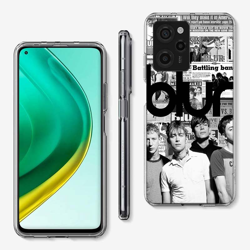 Чехол для телефона Blur Band Cover для Xiaomi Poco M8 M7 M6 M4 M3 X7 X6 X4 Pro F7 Ultra M5S Mi 14 14T 15 15T 12T 10T Pro 12S 12 11 Lite