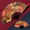 Vintage Folding Fan Taffeta Party Favors Hand Fan  For Summer Wedding Dance Movies Performance