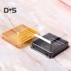 50Pcs 100g Moon Cake Box Square Shaped Multipurpose Plastic Egg Yolk Pastry Box for Festival