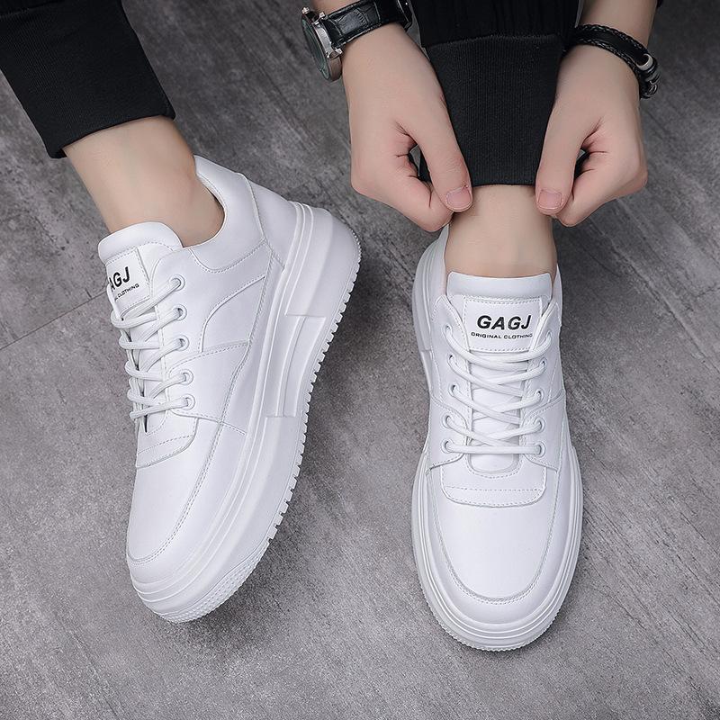 Мужские кеды Guochao ретро маленькие белые кеды мужские для путешествий легкие на толстой подошве из пеноматериала нишевые универсальные обувь напрямую от производителя