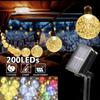 Solar String Lichter Im Freien Kristall Fee Licht Chritmas Girlande 8 Modi Wasserdicht Terrasse Licht Für Garten Party Decor