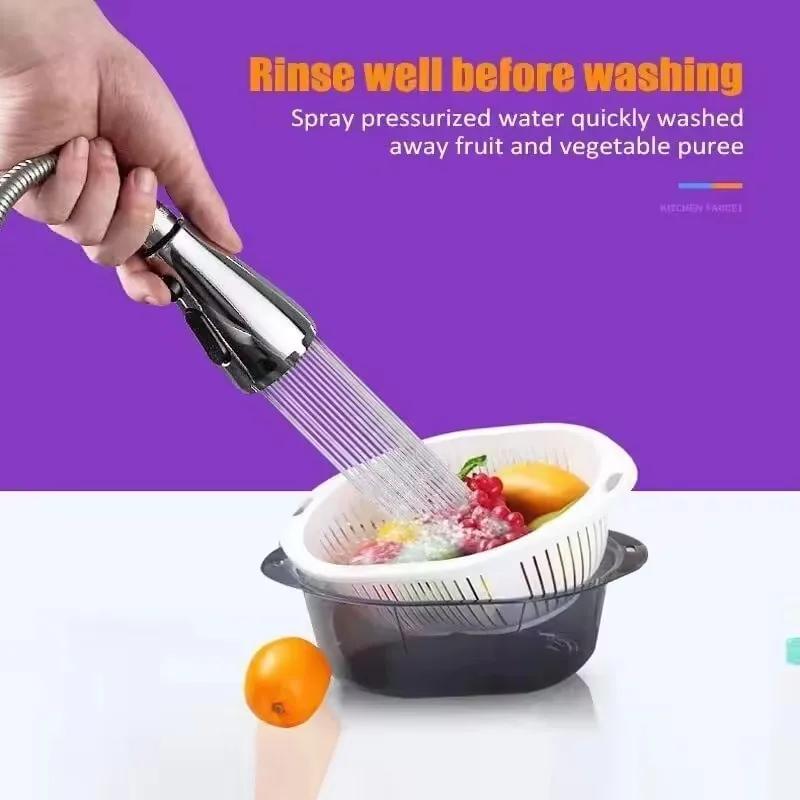 360° кухонный кран-распылитель 3 режима регулируемый водосберегающий ванная комната раковина душевая лейка водопроводный кран фильтр