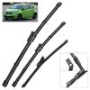Front & Rear Wiper For Skoda Citigo 2011- 2012 2013 2014 2015 Wiper Blades Windshield Windscreen Window Brushes 24"+16"+10"