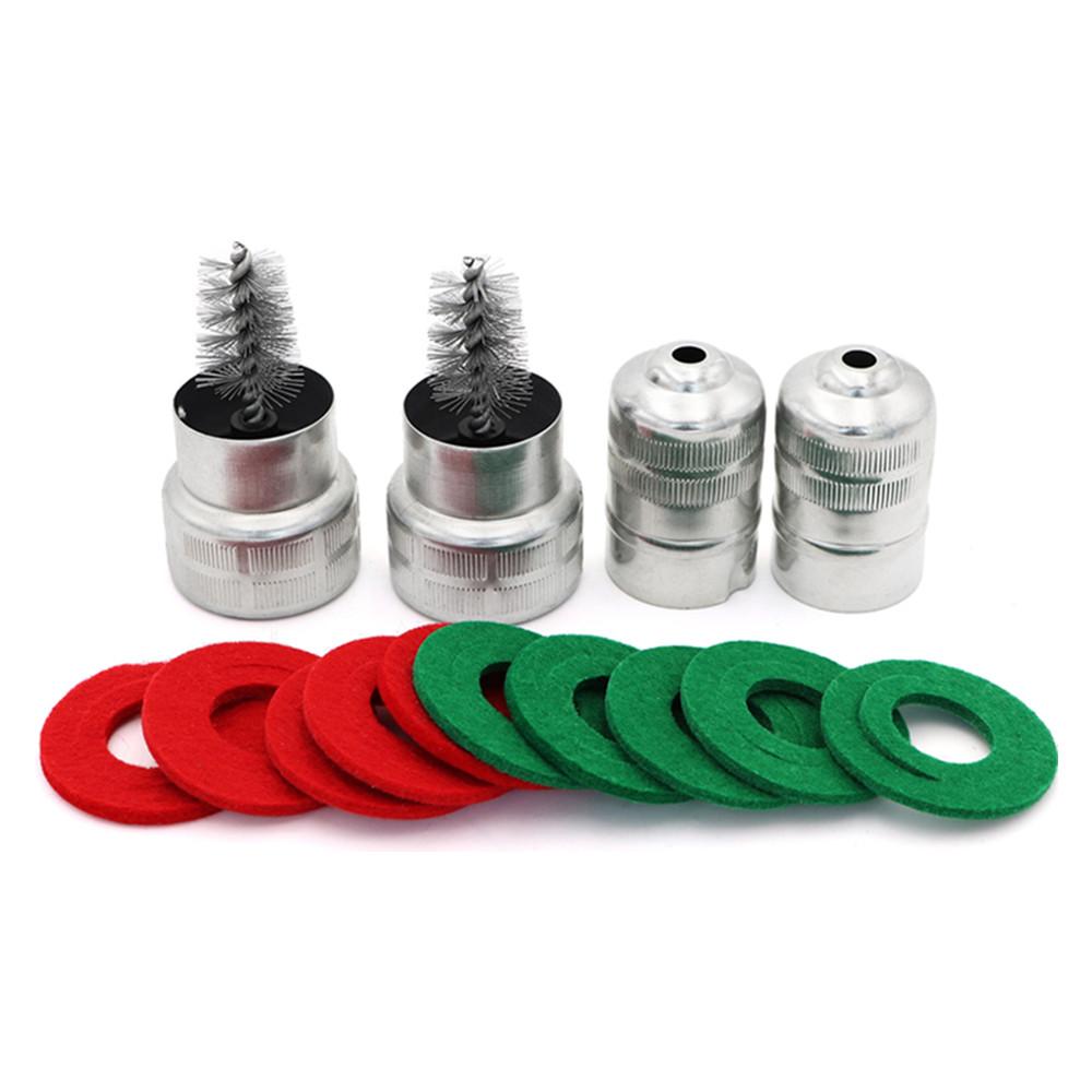 12 шт. Щетка для очистки клемм аккумулятора, столбиков, кабелей от грязи и коррозии с шайбами