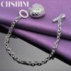CHSHINE 925 Sterling Silver Heart Pendant Bracelet Fashion Charm For Women High Quality Jewelry