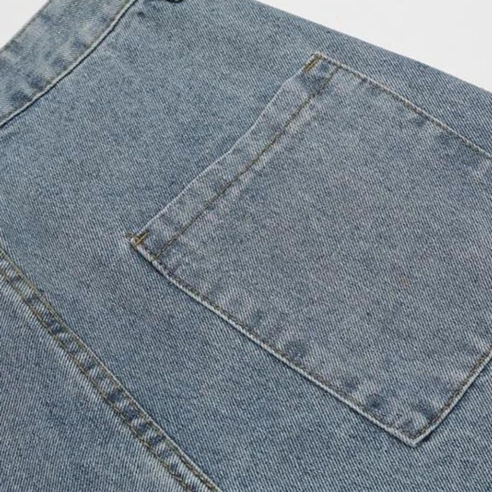 Модные прямые джинсы для мужчин, свободный покрой, широкие штанины, хип-хоп, уличный стиль, американский стиль