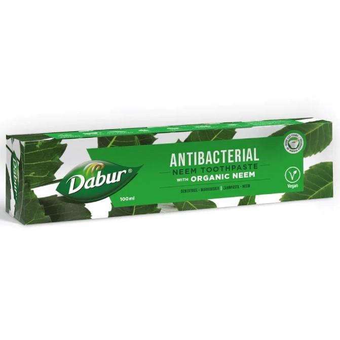 Antibacterial Toothpaste With Neem, Fluoride Free, 100 Ml - Dabur
