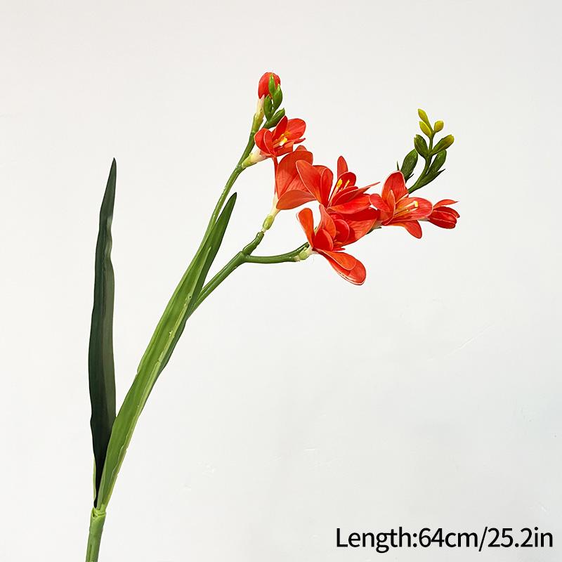 Ароматная снежная орхидея, имитация цветочной композиции, реалистичное прикосновение, искусственный цветок, украшение для вазы, интерьерный цветочный декор