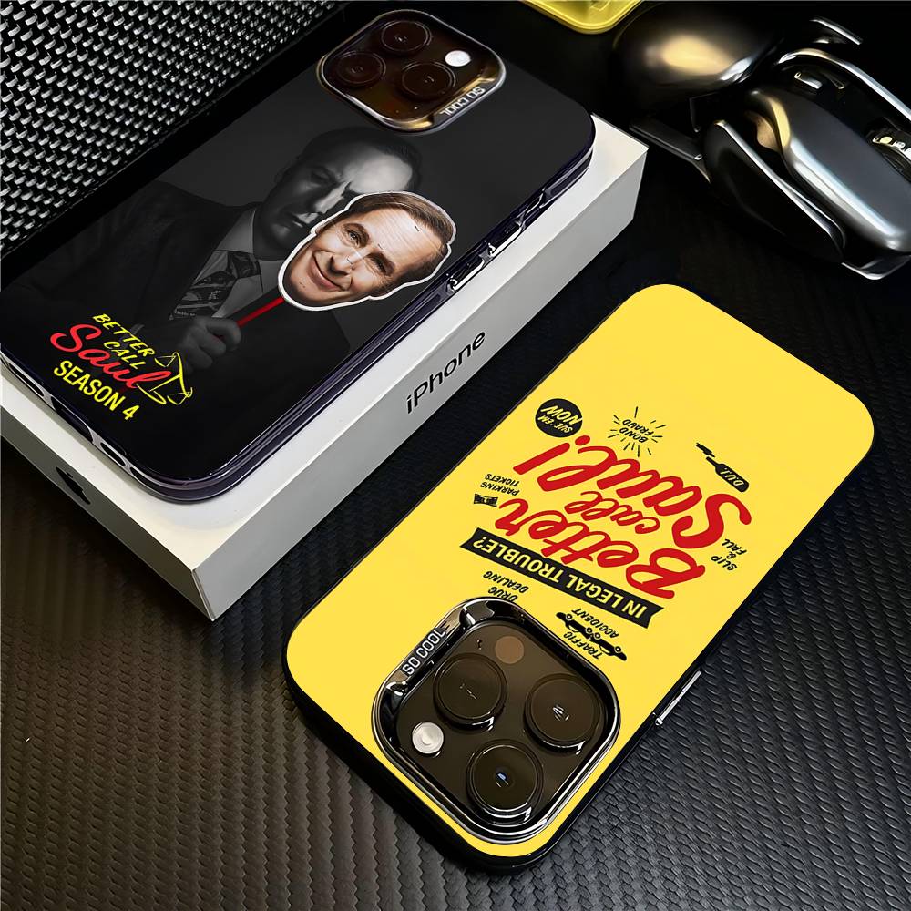 Чехол для телефона B-Better Call Saul для iPhone 17 16 15 14 11 12 13 Pro Max Plus Pro Цветной Серебряный Чехол
