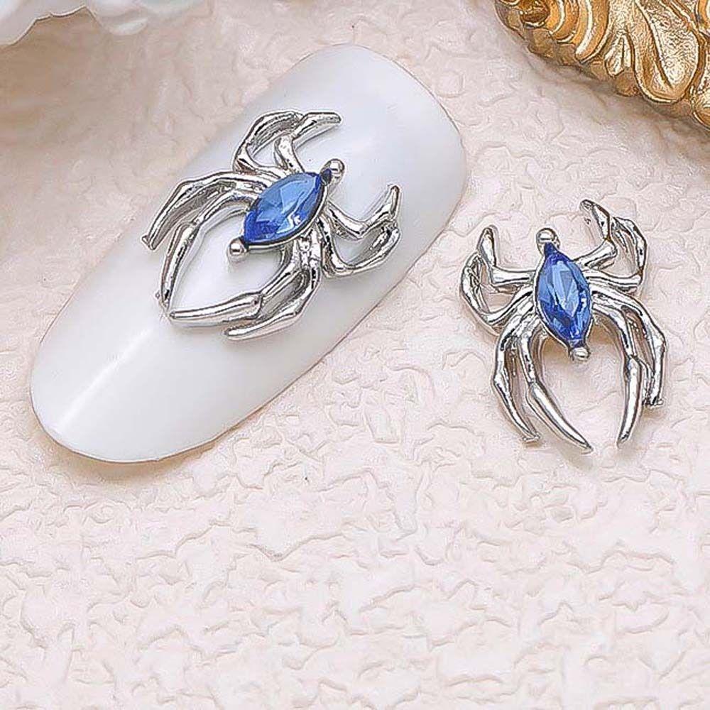 5pcs/set Nail Art Decorations Halloween Spider Nail Rhinestones Manicurist