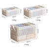 PVC Transparent Storage Basket for Clothes Underwear Storage Box Stainless Steel Frame Wardrobe Organizer Waterproof Cloth Box