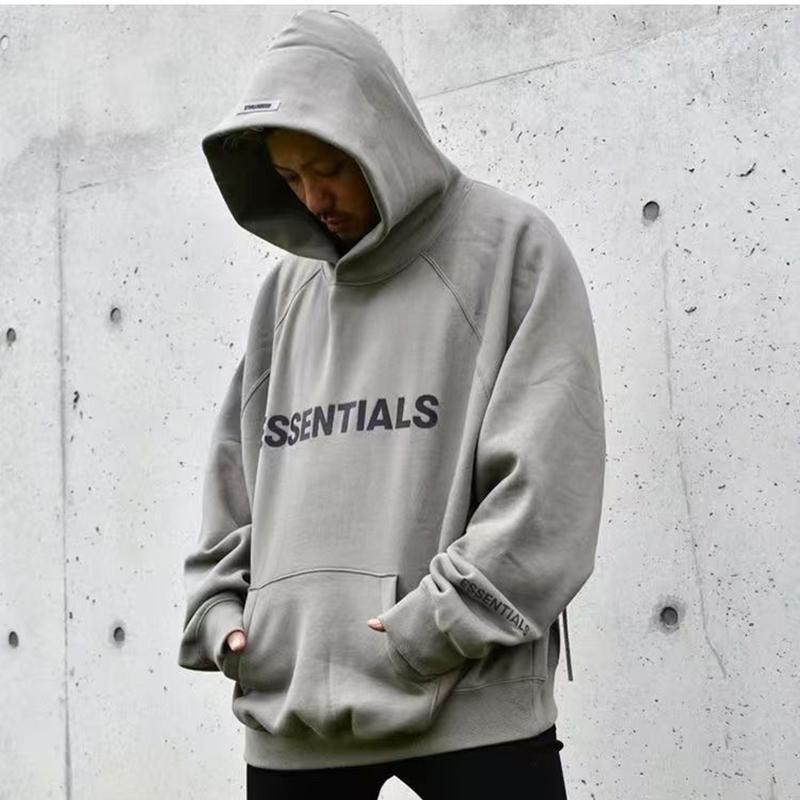 Essentials 2025 Thickening Hoodie Street Wear Silicone Logo Casual Loose Oversized Sports Shirt Top Pullover for Men/women