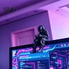 Office Desk Gadgets 3D Printed Skeleton Figurine Gaming Decor, Sitting Statue Game Decor Room Decoration, Computer & Edge Sitter for E-sports