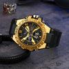Мужские цифро-аналоговые часы Водонепроницаемые спортивные часы с двойным механизмом 5ATM