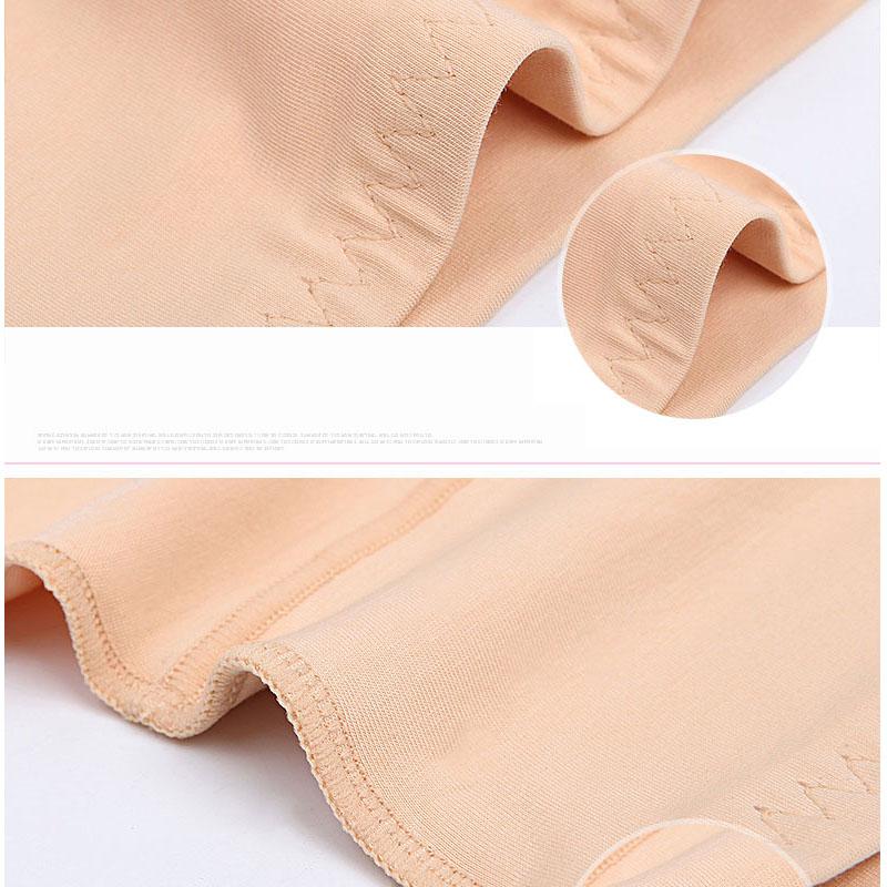 WTEMPO High-grade 4 PCS Elastic High Waist Underwear for Women Cotton Antibacterial Underwear Pure Cotton Crotch Large Size Triangle Briefs