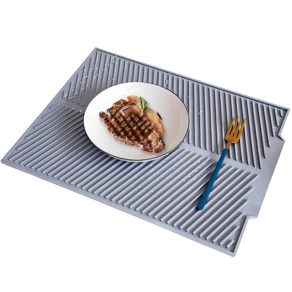 Silicone Sink Mat: Heat-Resistant Drying Rack for Dishes, Fruits, and Vegetables